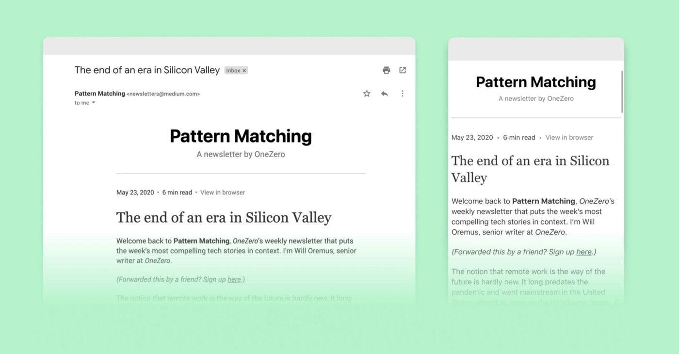 Image from https://blog.medium.com/medium-newsletters-4fe903b5bda7